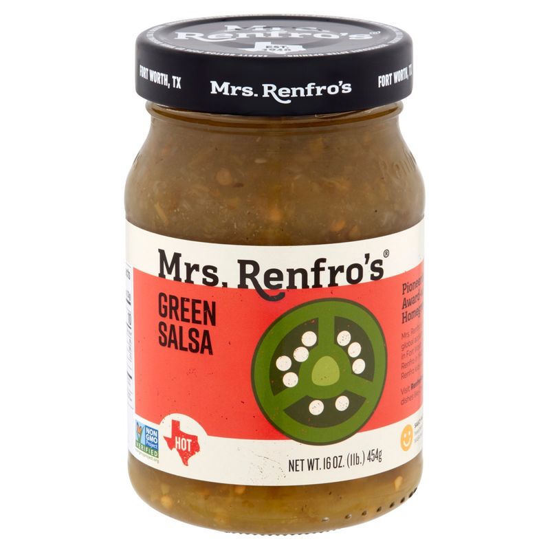Mrs. Renfro's Hot Green Salsa, 16 oz