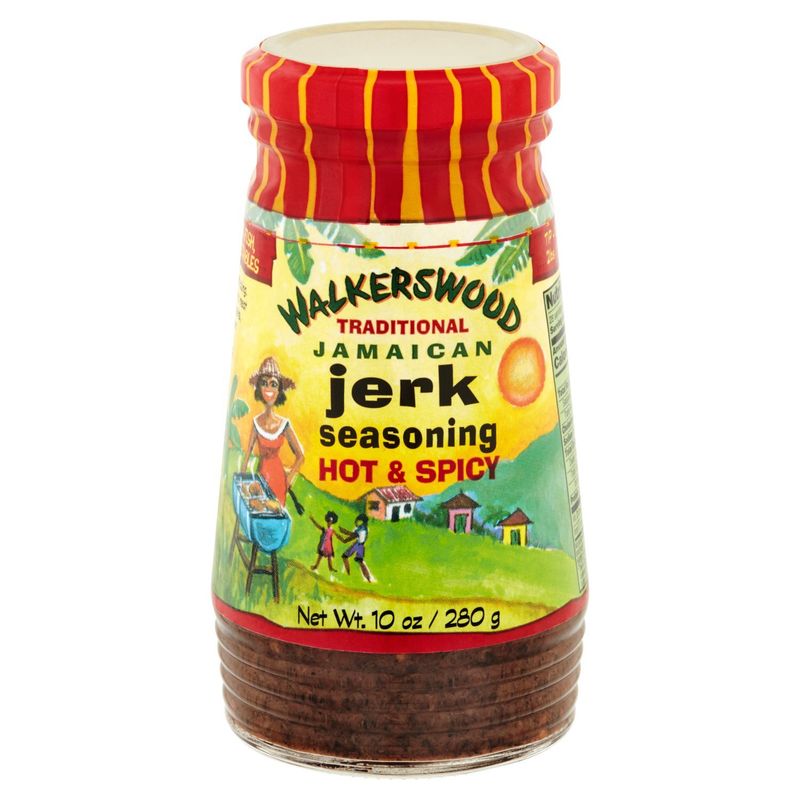 Walkerswood Traditional Hot &amp; Spicy Jamaican Jerk Seasoning, 10 oz