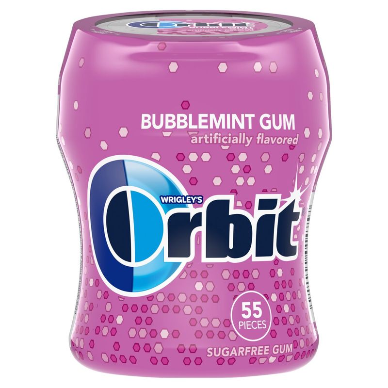 Wrigley's Orbit Bubblemint Sugarfree Gum, 55 count