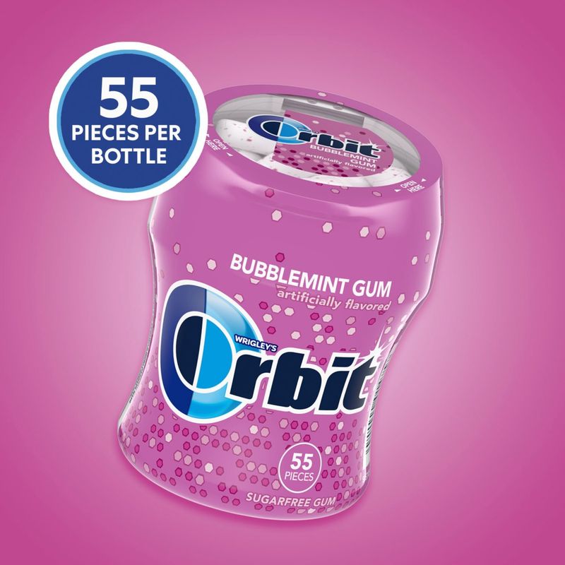 Wrigley's Orbit Bubblemint Sugarfree Gum, 55 count