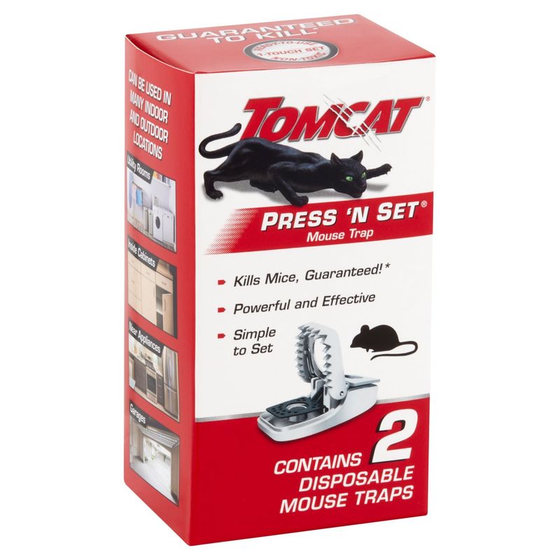 Tomcat Press 'N Set Mouse Trap, 2 count