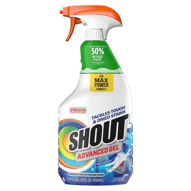 Shout Advanced Gel Laundry Stain Remover, 22 fl oz