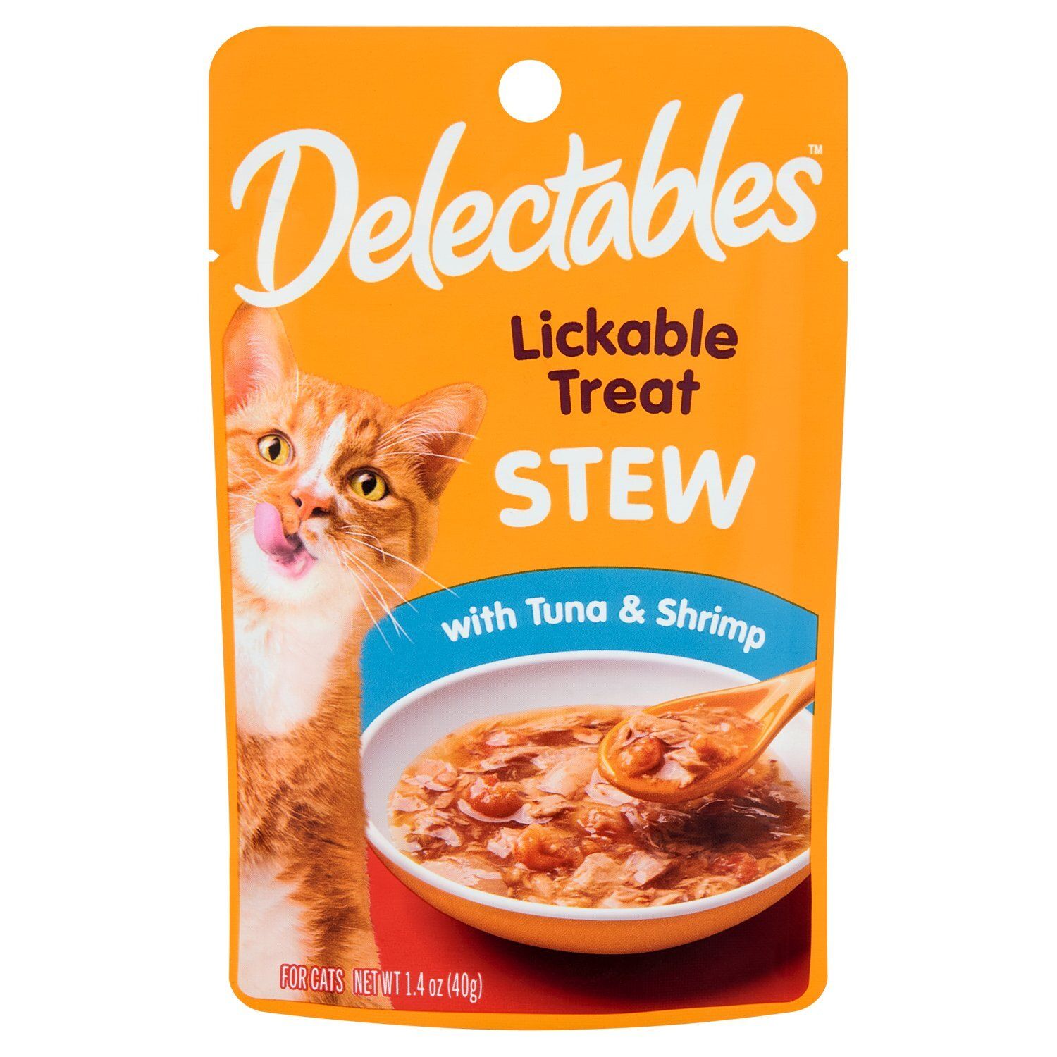 Delectables Lickable Treat Stew with Tuna &amp; Shrimp for Cats, 1.4 oz