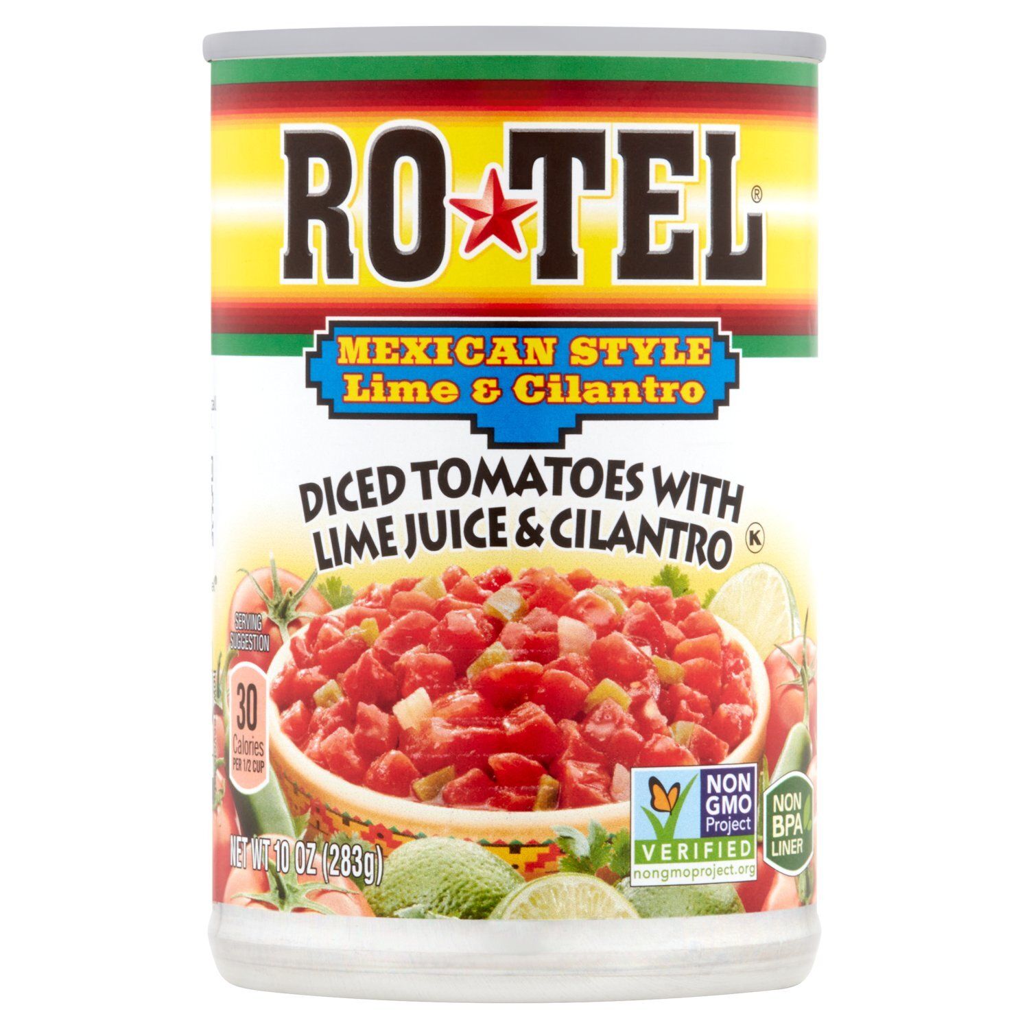 Ro-Tel Mexican Style Lime &amp; Cilantro Diced Tomatoes, 10 oz