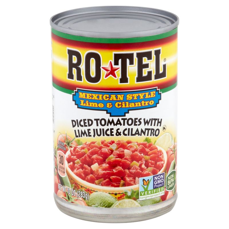 Ro-Tel Mexican Style Lime &amp; Cilantro Diced Tomatoes, 10 oz
