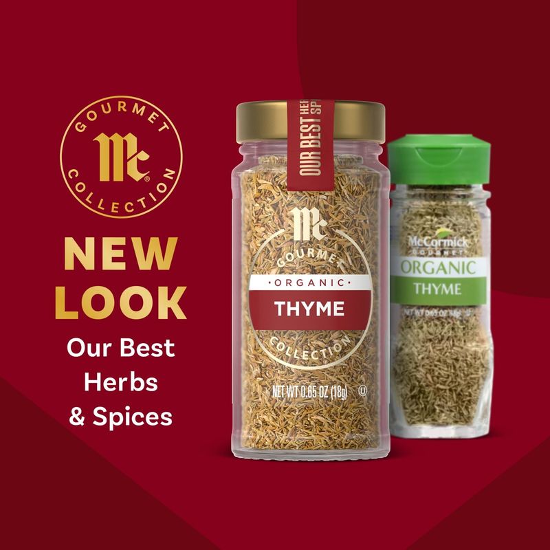 McCormick Gourmet Collection Organic Thyme, 0.65 oz