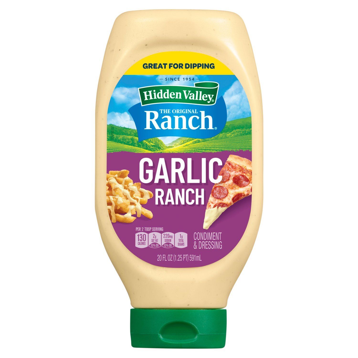 Hidden Valley The Original Ranch Garlic Ranch Condiment &amp; Dressing, 20 fl oz