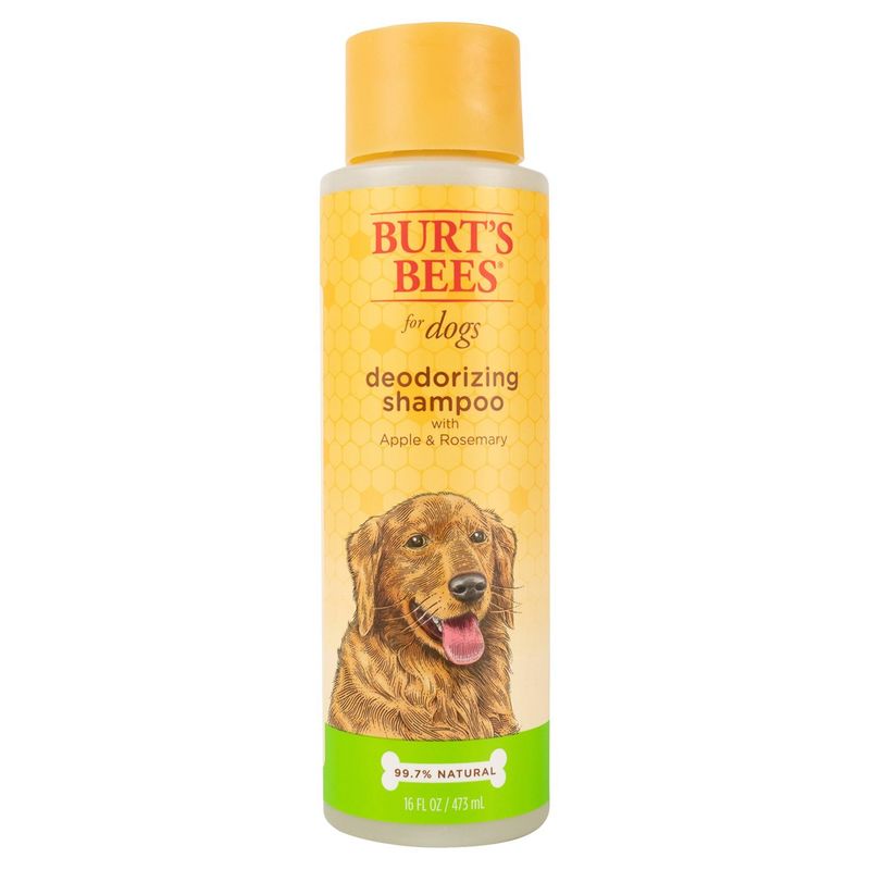 Burt's Bees Deodorizing Shampoo for Dogs with Apple &amp; Rosemary, 16 fl oz