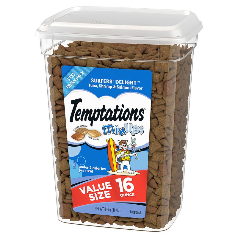 Temptations Mixups Surfers' Delight Treats for Cats Value Size, 16 oz