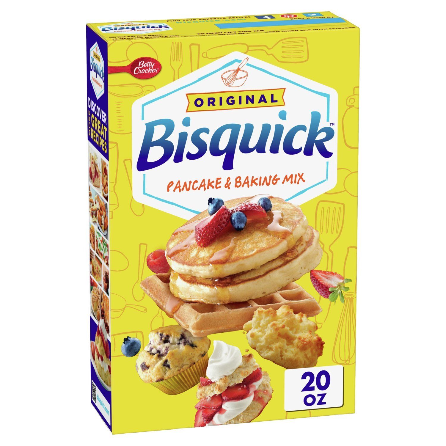 Betty Crocker Bisquick Original Pancake &amp; Baking Mix, 20 oz