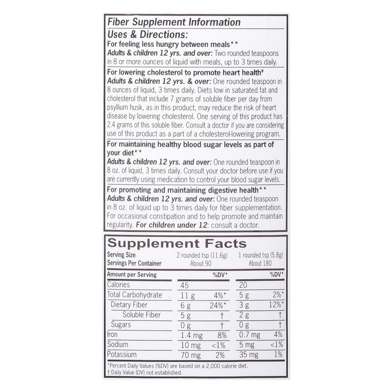 TopCare Natural Fiber Orange Smith Laxative - SF 180 Dose, 36.8 fl oz