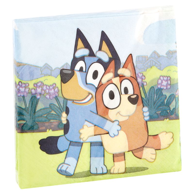 Unique Bluey Napkins, 16 count