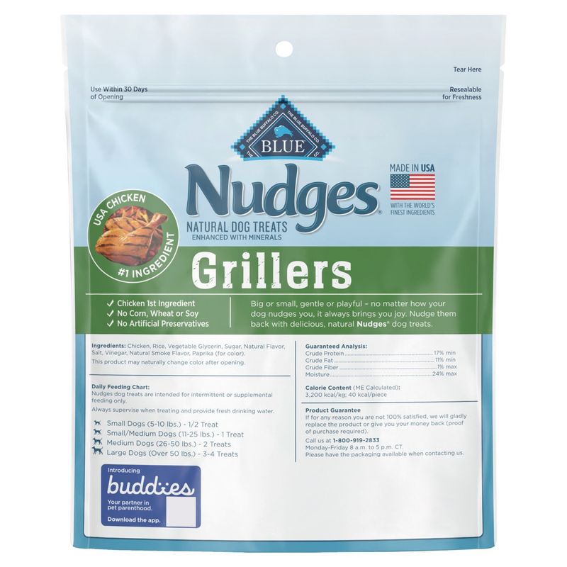 Blue Buffalo Nudges Grillers Natural Dog Treats, 16 oz