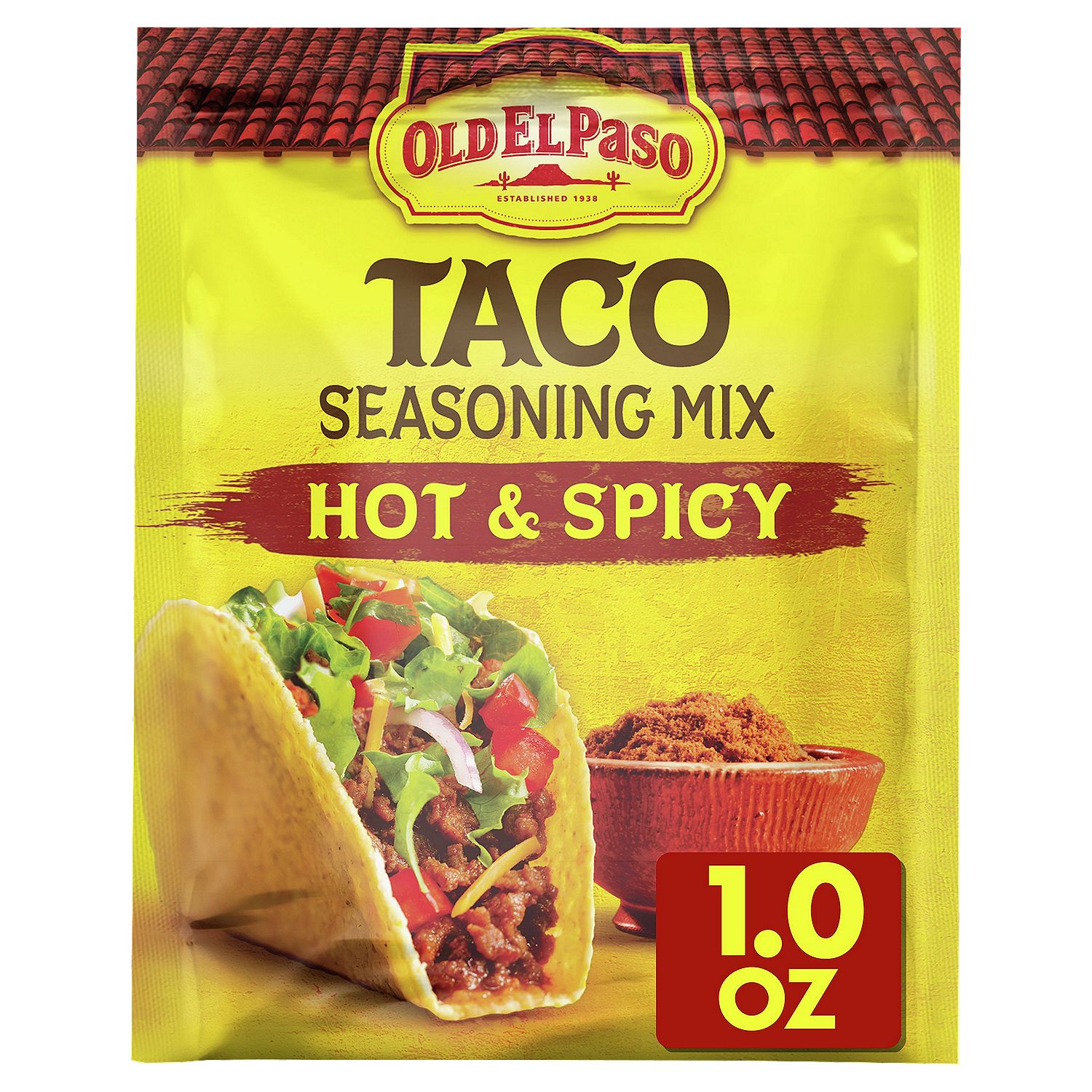 Old El Paso Hot &amp; Spicy Taco Seasoning Mix, 1 oz