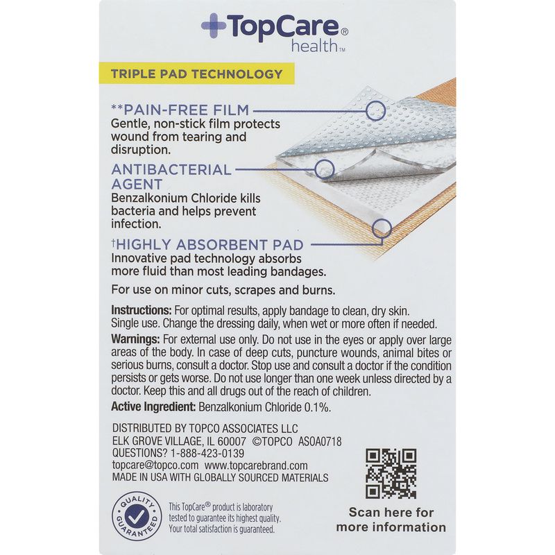 TopCare Antibacterial Flex Bandage, 30 each