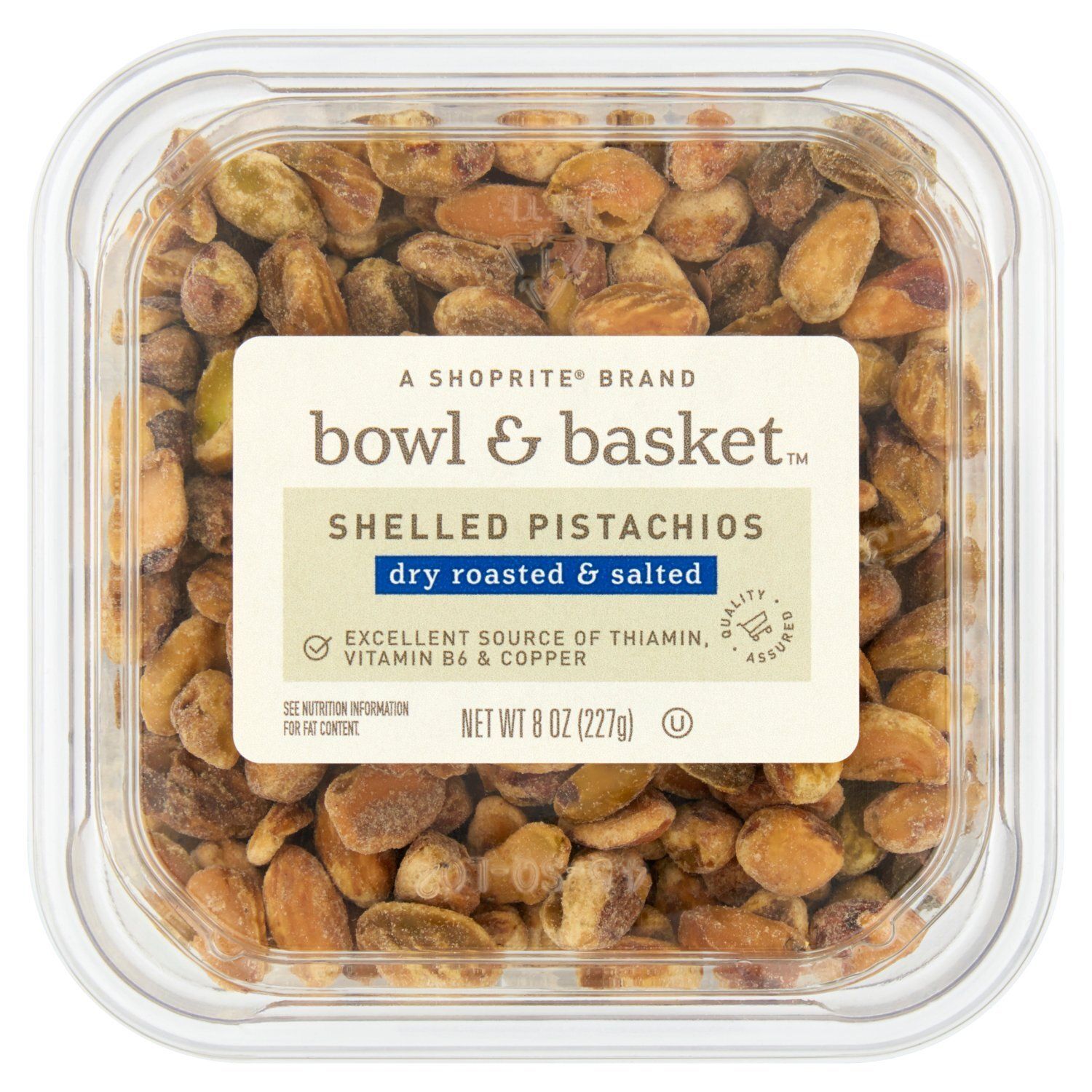 Bowl &amp; Basket Dry Roasted &amp; Salted Shelled Pistachios, 8 oz