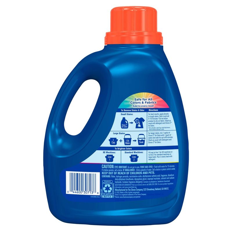 Clorox 2 Original Scent for Colors 3 in 1 Laundry Additive, 64 loads, 88 fl oz