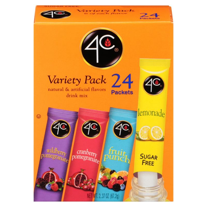 4C Drink Mix Variety Pack, 24 count, 2.37 oz