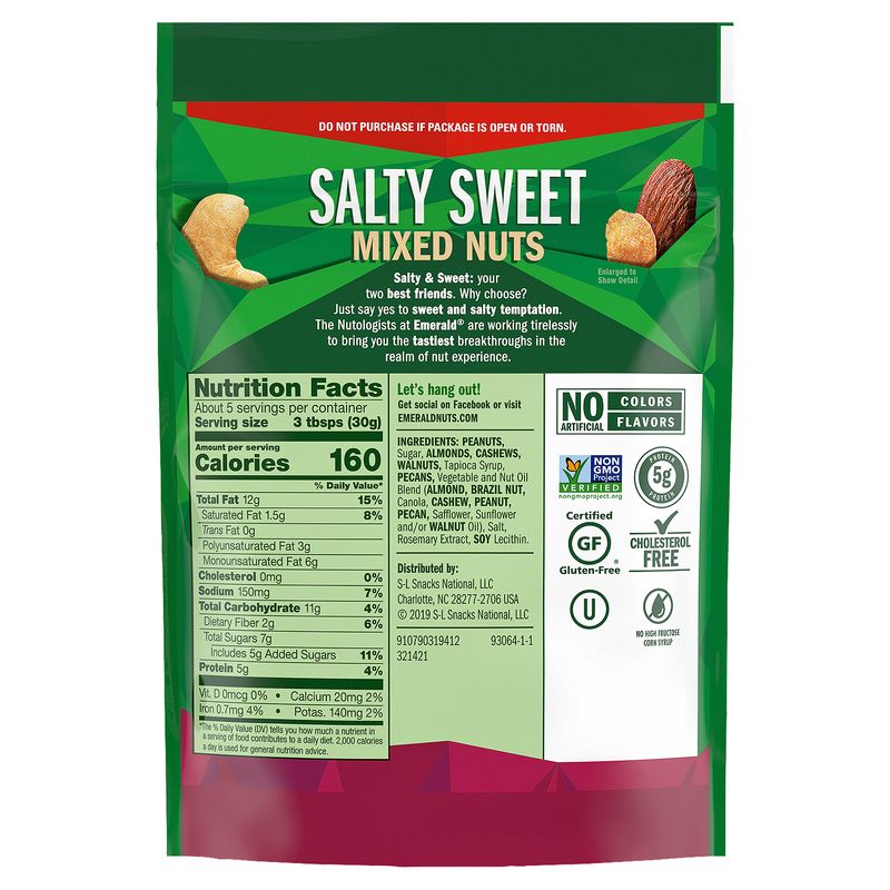 Emerald Nuts Salty Sweet Mixed Nuts, 5.5 oz