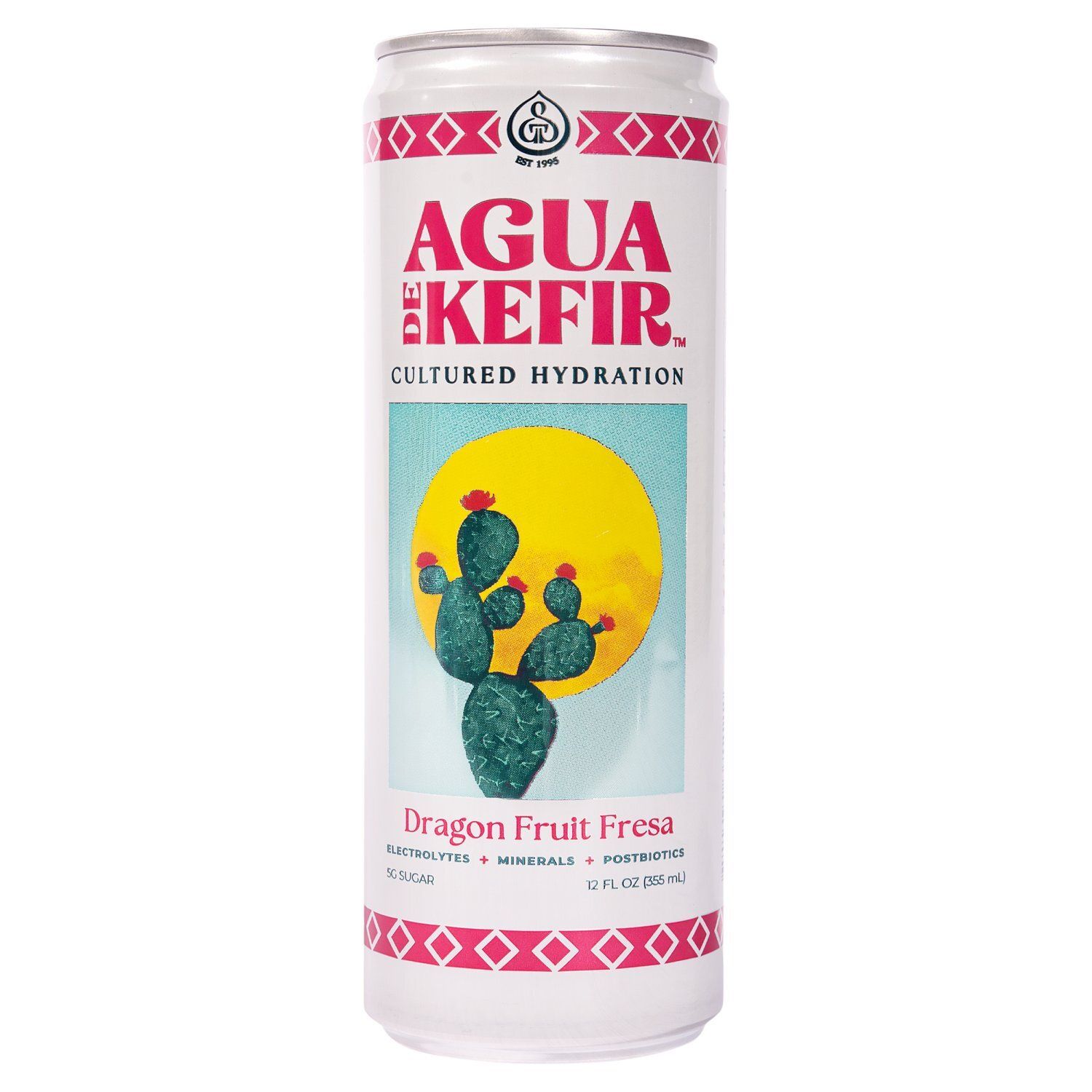 Agua De Kefir Dragon Fruit Fresa Cultured Hydration Beverage, 12 fl oz