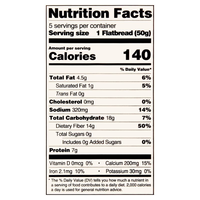 Toufayan Bakeries Keto Flatbread, 5 count, 8.8 oz