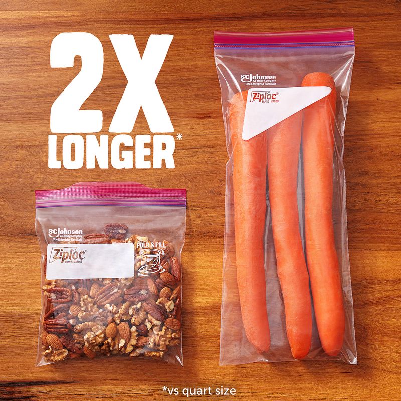 Ziploc Tall Storage Seal Top Bags, 10 count