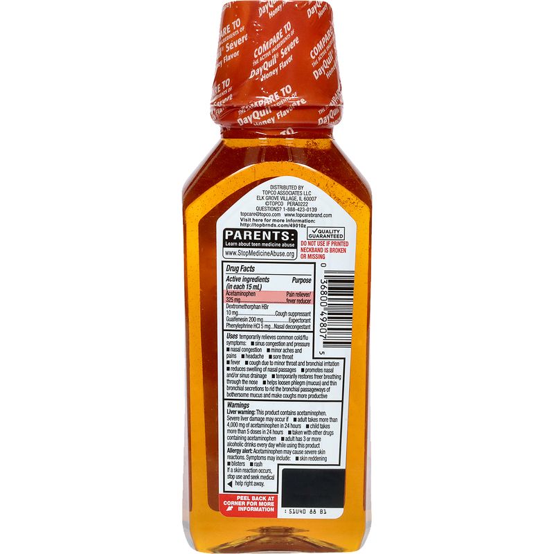 TopCare Daytime Cold &amp; Flu Severe Honey Liquid