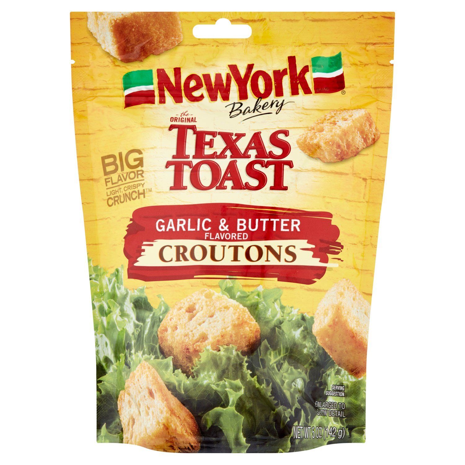 New York Bakery The Original Texas Toast Garlic &amp; Butter Flavored Croutons, 5 oz