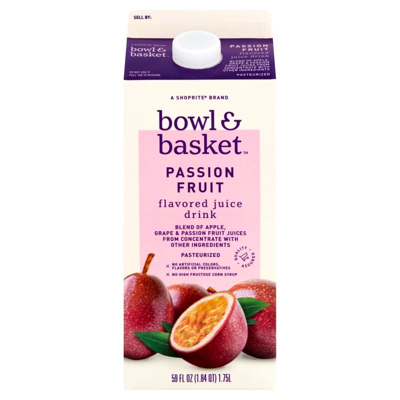 Bowl &amp; Basket Passion Fruit Flavored Juice Drink, 59 fl oz