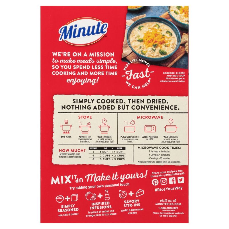 Minute Light &amp; Fluffy White Rice, 42 oz