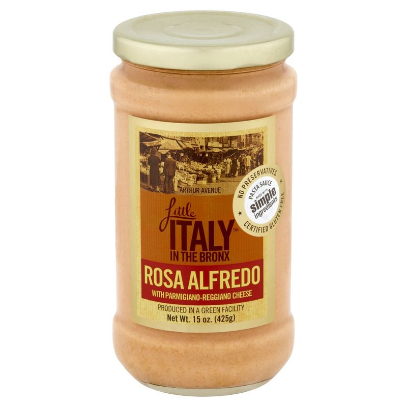 Little Italy in the Bronx Rosa Alfredo with Parmigiano-Reggiano Cheese Sauce, 15 oz