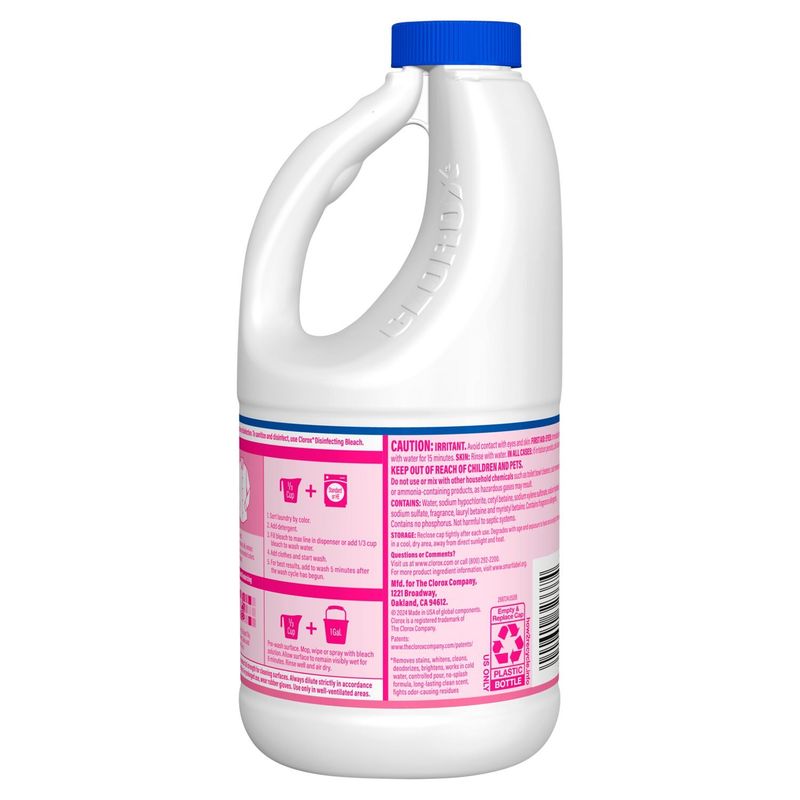 Clorox Fresh Meadow No-Splash Bleach, 40 fl oz
