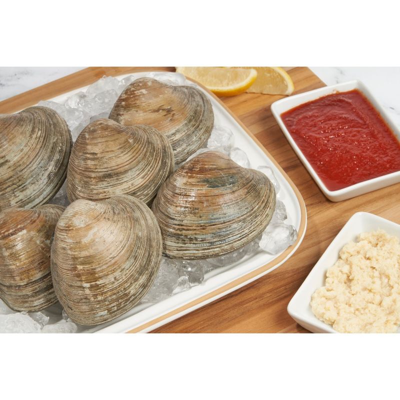 Fresh Cherrystone Clams, Wild Caught, 12 count