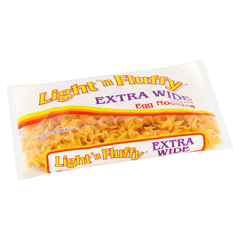 Light 'n Fluffy Extra Wide Enriched Egg Noodles, 12 oz