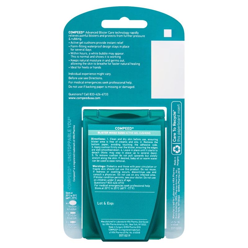 Compeed Blister Cushion Mixed, 10ct