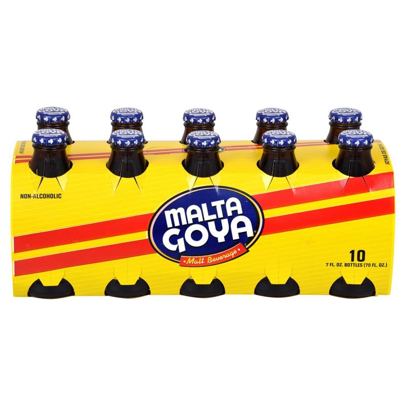 Malta Goya Non-Alcoholic Malt Beverage, 7 fl oz, 10 Count