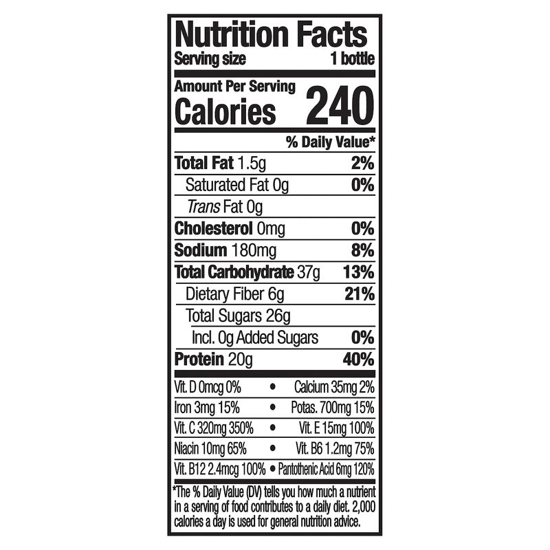 Naked Tropical Protein Smoothie, 15.2 fl oz