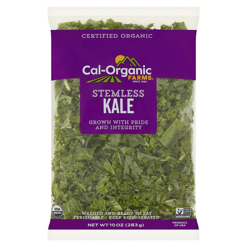Cal-Organic Farms Stemless Kale, 10 oz bag