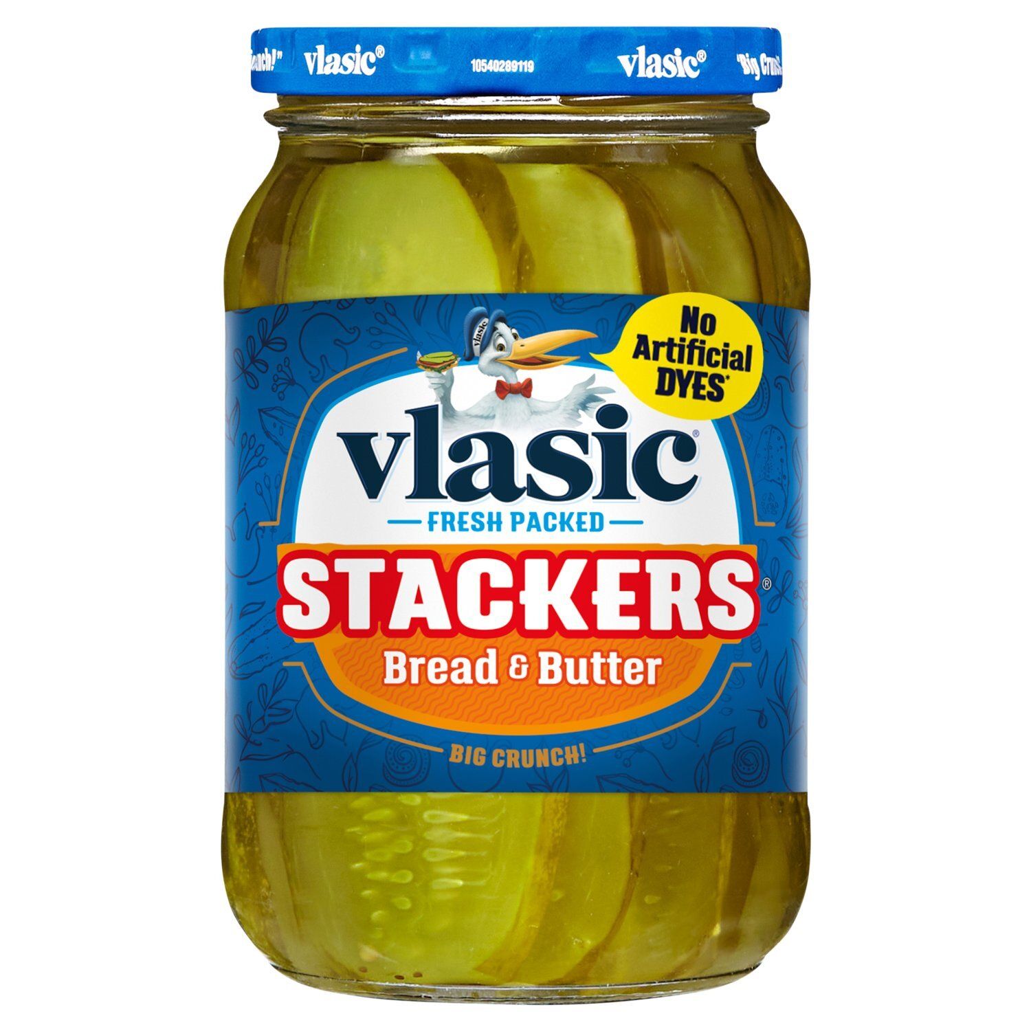Vlasic Stackers Bread &amp; Butter Pickles, 16 fl oz