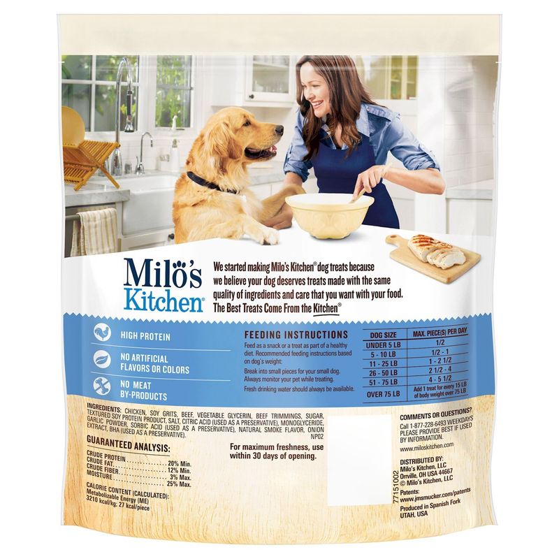 Milo's Kitchen Chicken Meatballs Homestyle Dog Treats, 7 oz