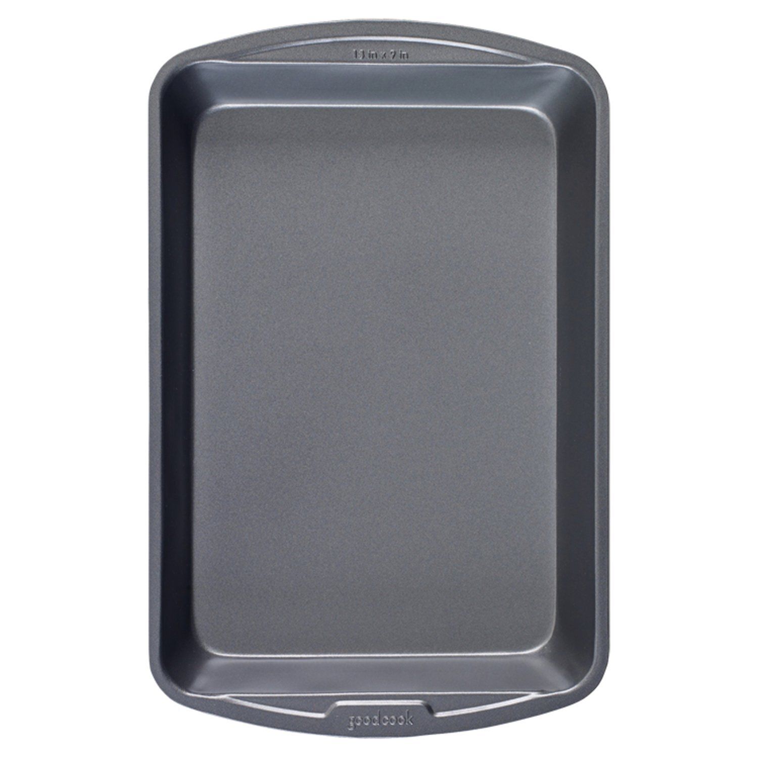 GoodCook Nonstick Steel Bake &amp; Roast Pan, 13" x 9", Gray