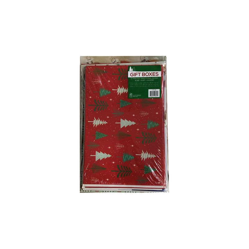 Royal LePage Triland Traditional Print Gift Boxes, Assorted Sizes, 10 Pack