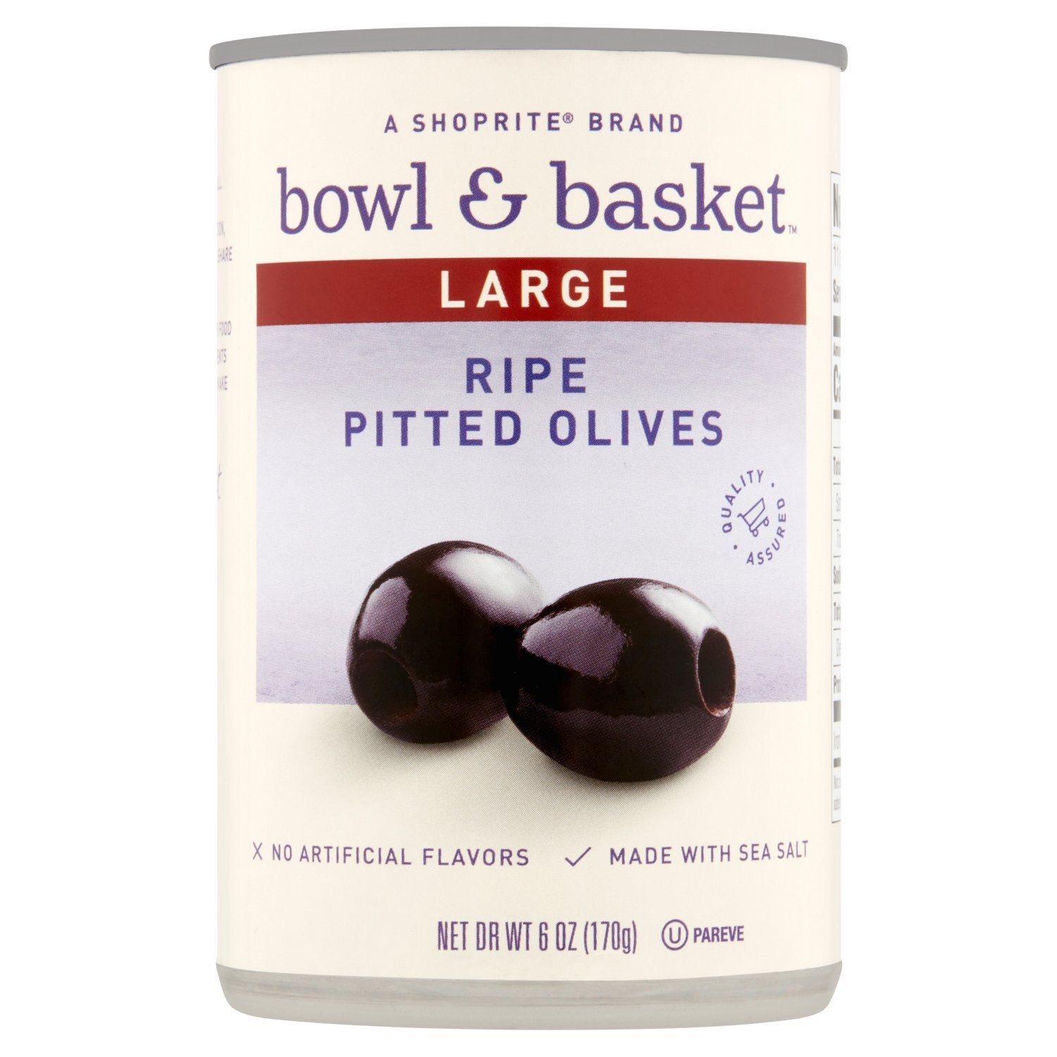 Bowl &amp; Basket Large Ripe Pitted Olives, 6 oz