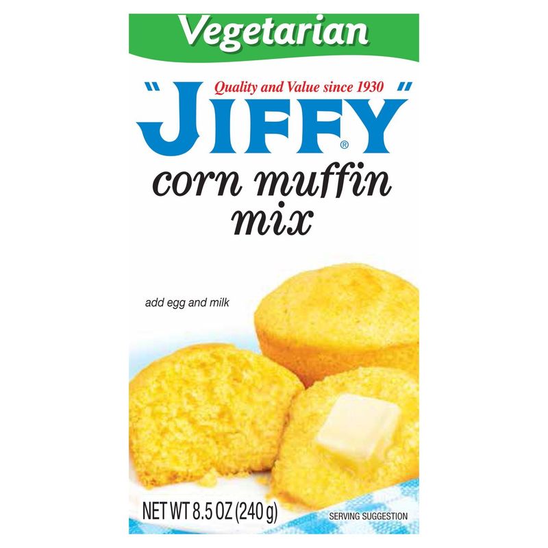JIFFY Vegetarian Corn Muffin Mix, 8.5 oz