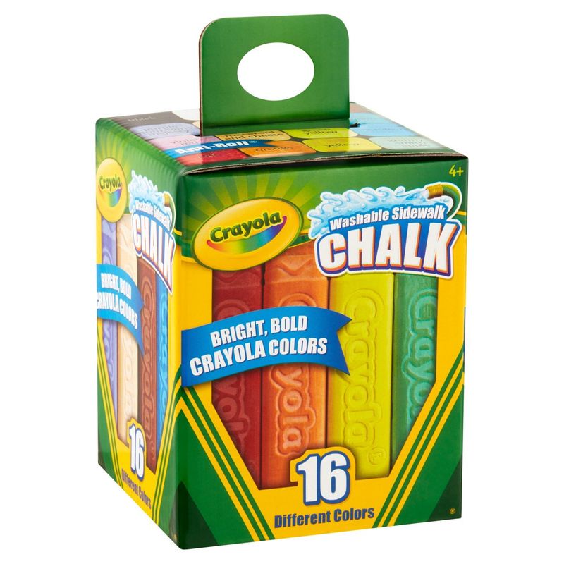 Crayola Washable Sidewalk Chalk, 4+, 16 count