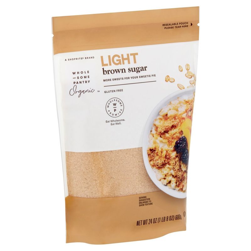 Wholesome Pantry Organic Light Brown Sugar, 24 oz