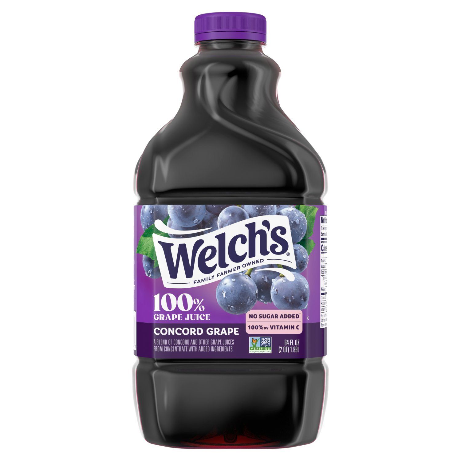 Welch's Concord 100% Grape Juice, 64 fl oz