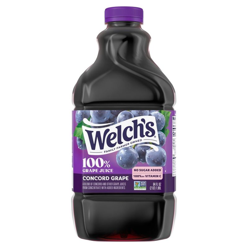 Welch's Concord 100% Grape Juice, 64 fl oz