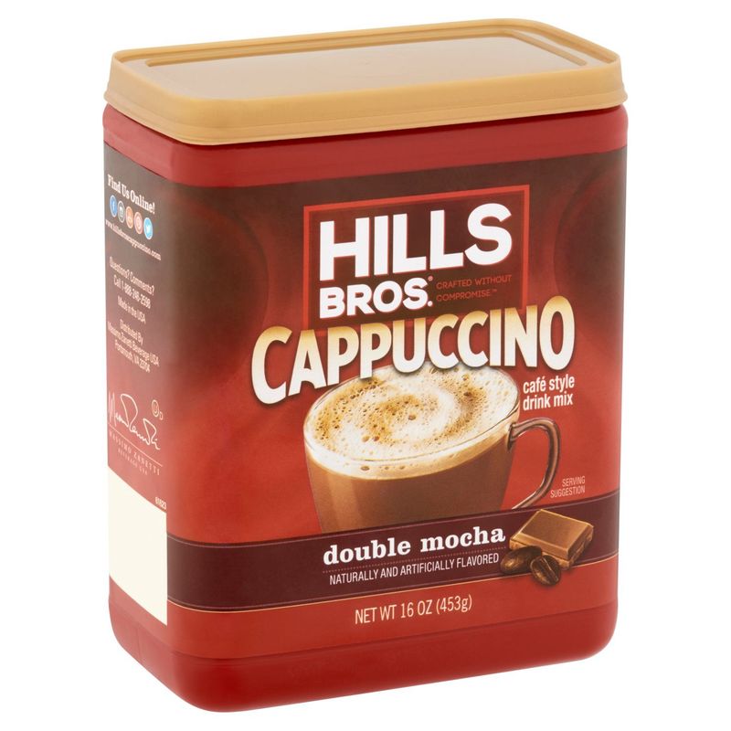 Hills Bros. Cappuccino Double Mocha Café Style Drink Mix, 16 oz