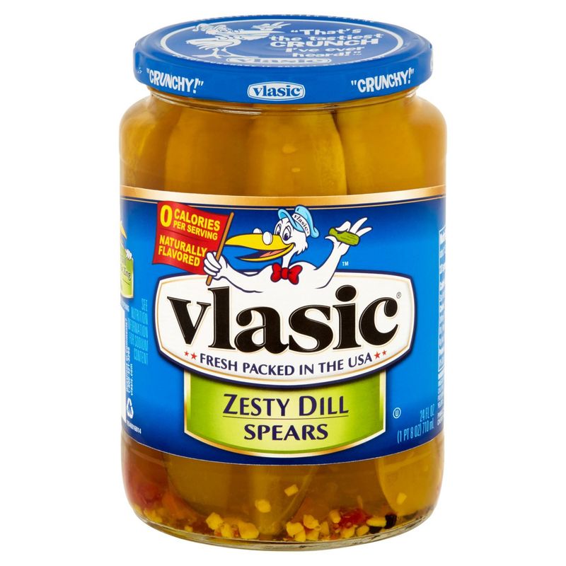 Vlasic Zesty Dill Spears Pickles, 24 oz